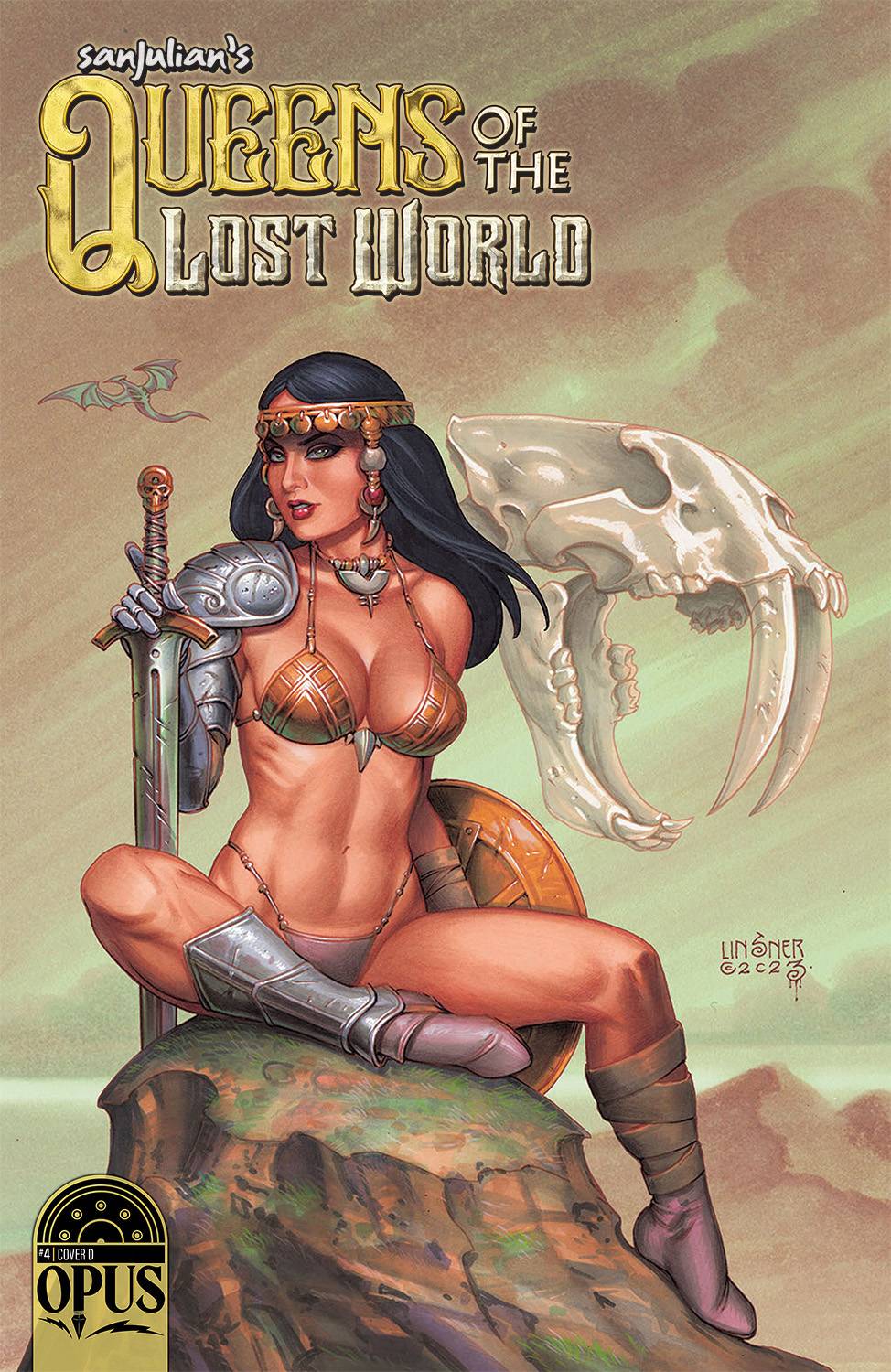 OPUS COMICS Comic Books > Incentives SANJULIAN QUEEN LOST WORLD #4 CVR D 1:10 INCV VAR LINSNER 08593010089100441 JUN231285
