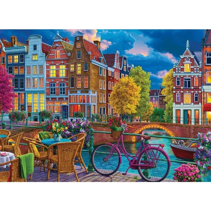 Outset Games and Cobble Hill Puzzles Puzzles > Jigsaw Puzzles Cozy Street 1000pc Puzzle 625012403061 40306