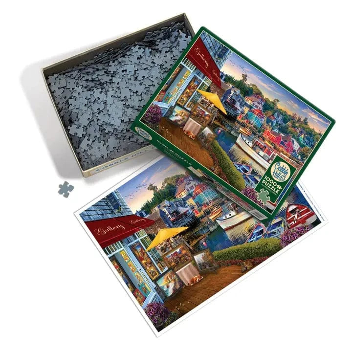 Outset Games and Cobble Hill Puzzles Puzzles > Jigsaw Puzzles Harbor Gallery 1000pc Puzzle 625012400657 40065