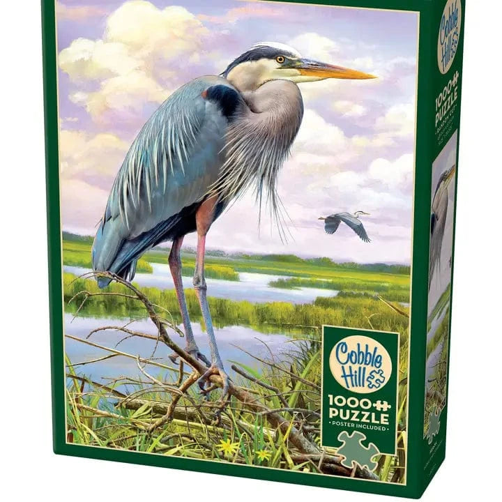 Outset Games and Cobble Hill Puzzles Puzzles > Jigsaw Puzzles Heron 1000pc Puzzle 625012401722 40172