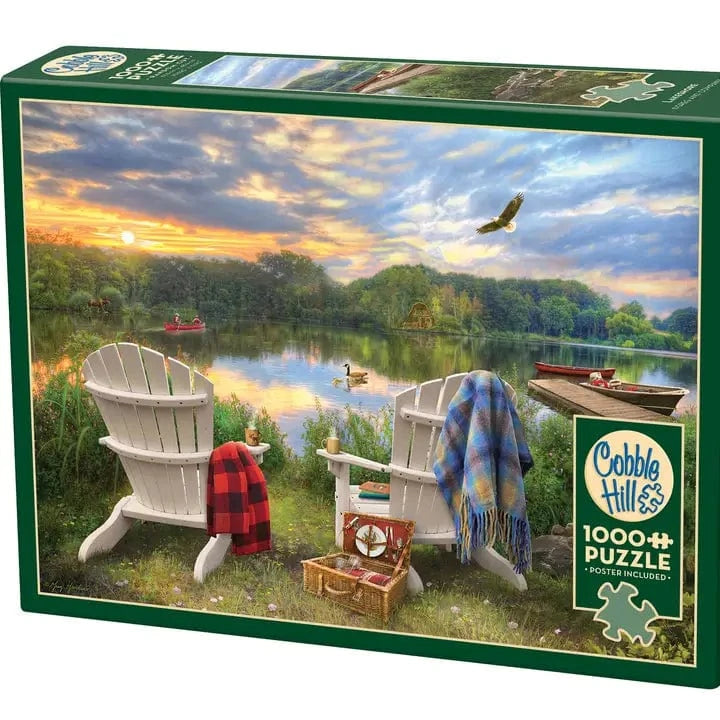 Outset Games and Cobble Hill Puzzles Puzzles > Jigsaw Puzzles Lakeshore 1000pc Puzzle 625012400633 40063
