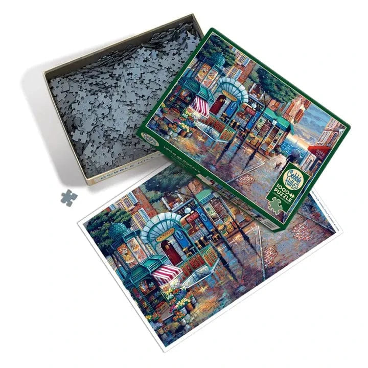 Outset Games and Cobble Hill Puzzles Puzzles > Jigsaw Puzzles Rainy Day Stroll 1000pc Puzzle 625012400770 40077