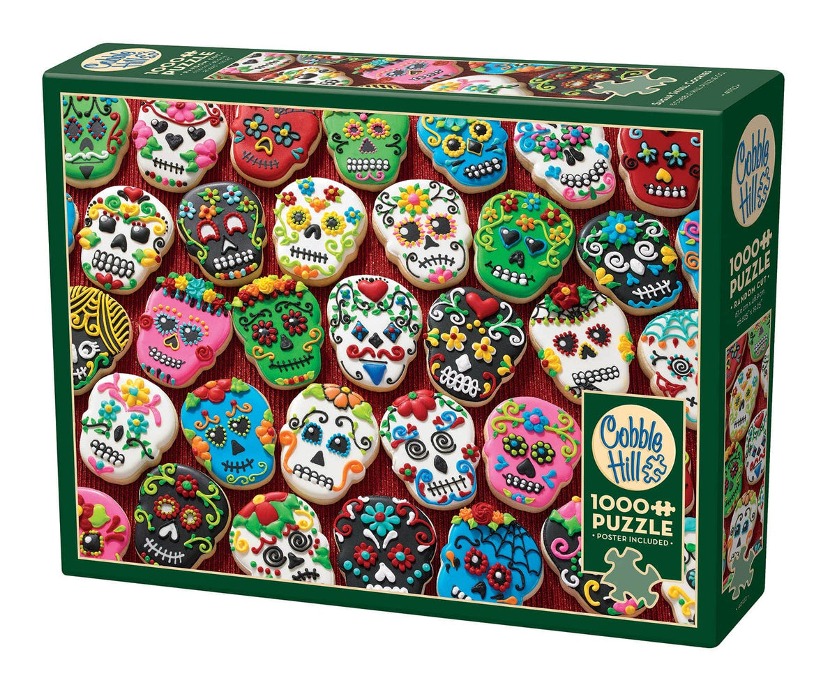 Outset Games and Cobble Hill Puzzles Puzzles > Jigsaw Puzzles Sugar Skull Cookies 1000pc puzzle 625012401227 40122