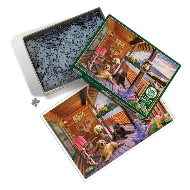 Outset Games and Cobble Hill Puzzles Puzzles > Jigsaw Puzzles Welcome To the Lake House 1000pc Puzzle 625012401524 40152