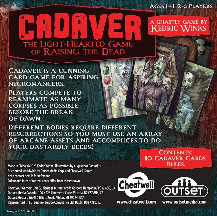 Outset Media Board Games > Small Box Games Cadaver 5015766083018 CHT-8301