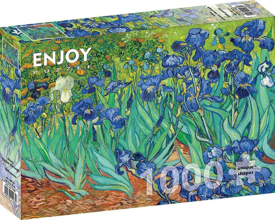 Outset Media Puzzles > Jigsaw Puzzles Enjoy Puzzle: 1000pc Ribbon Cut - Van Gogh, Irises 5949194011858 E-1185