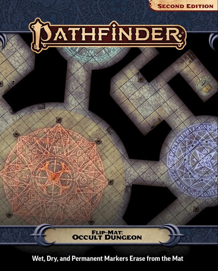Paizo Inc Hobby Supplies > Terrain Pathfinder RPG: Flip-Mat - Occult Dungeon 9781640786332