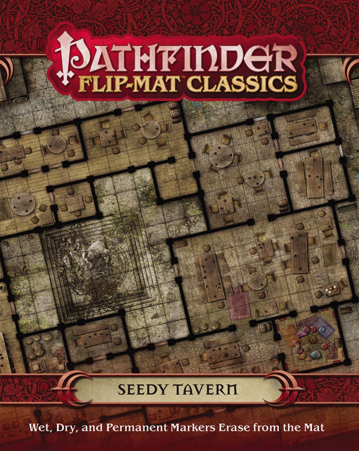 Paizo Inc Tabletop Games > Role-Playing Games > Accessories Pathfinder Flip-Mat Classics: SEEDY TAVERN 9781640780644 PZO31018