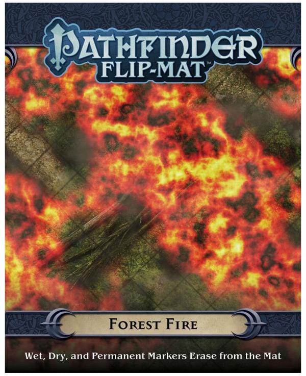 Paizo Inc Tabletop Games > Role-Playing Games > Accessories Pathfinder Flip-Mat: Forest Fire 9781640780279 PZO30090