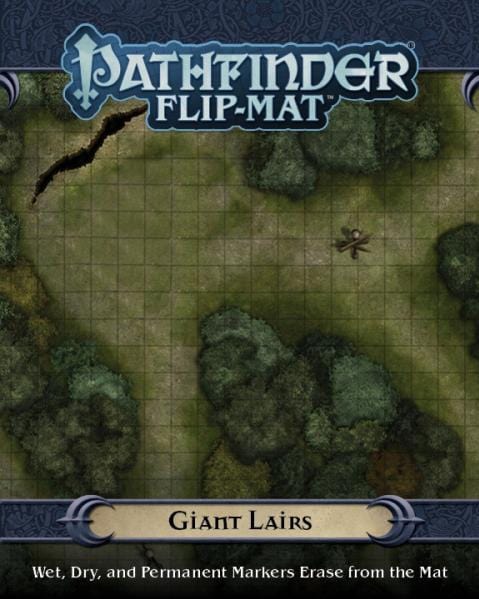 Paizo Inc Tabletop Games > Role-Playing Games > Accessories Pathfinder Flip-Mat: Giant Lairs 9781601257383 PZO30064