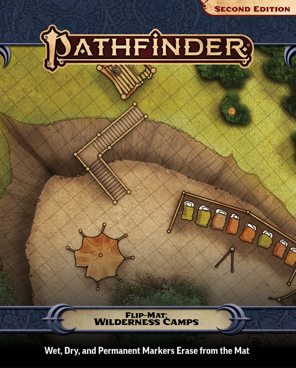 Paizo Inc Tabletop Games > Role-Playing Games > Accessories Pathfinder Flip-Mat: Wilderness Camps 9781640787889 PZO11038-FM