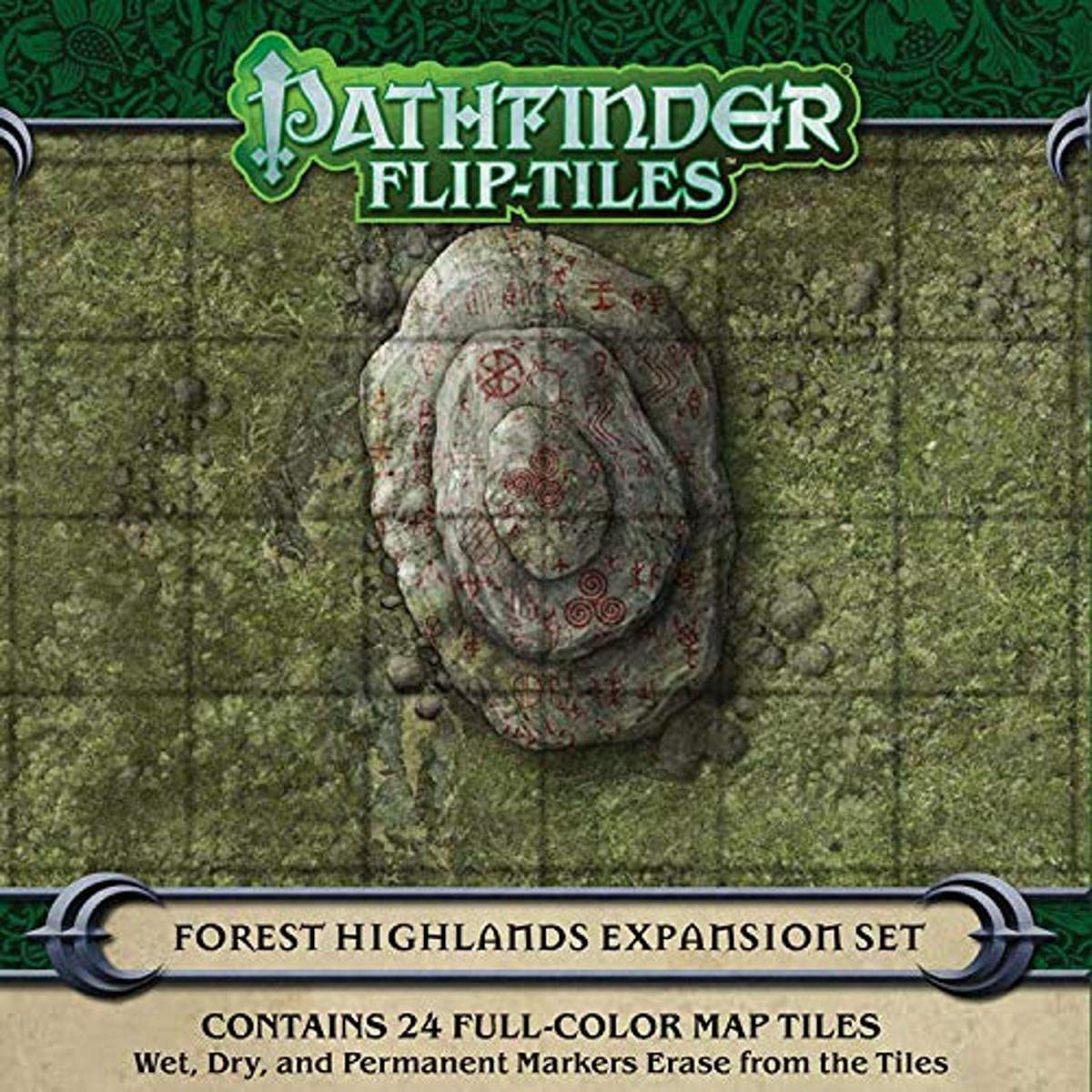 Paizo Inc Tabletop Games > Role-Playing Games > Accessories Pathfinder: Flip-Tiles: Forest Highlands 9781640781436 PZO4080