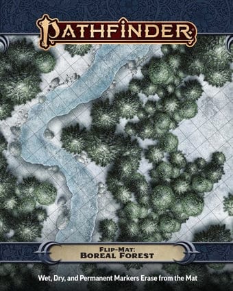 Paizo Inc Tabletop Games > Role-Playing Games > Accessories Pathfnder FlipMat: Boreal Forest (Winter) 9781640787582 PZO11034-FM