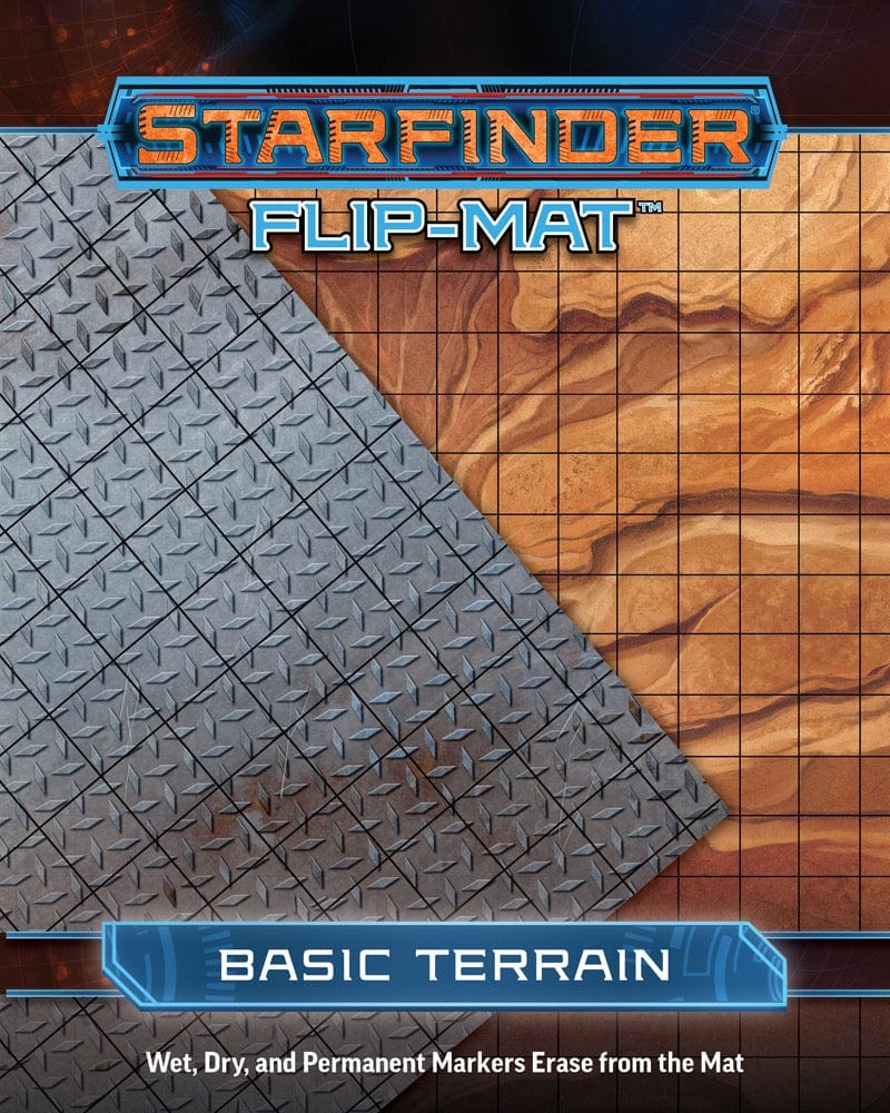 Paizo Inc Tabletop Games > Role-Playing Games > Accessories Starfinder Flip-Mat: Basic Terrain 9781601259622 PZO9781601259622