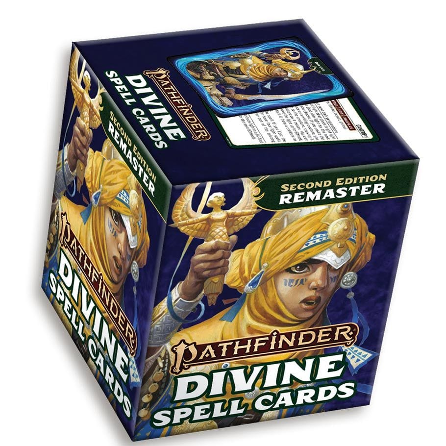 Paizo Inc Tabletop Games > Role-Playing Games Pathfinder 2E: Divine Spell Cards (Remastered) 9781640786141 PZO10005-MC