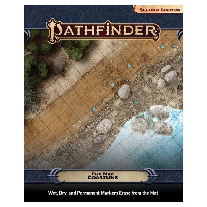 Paizo Inc Tabletop Games > Role-Playing Games Pathfinder 2E: Flip-Mat: Coastline 9781640786356 PZO11021-FM