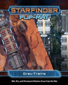 Paizo Publishing Tabletop Games > Role-Playing Games Starfinder RPG: Flip-Mat - Grav Trains 9781640785267 PZO 7338