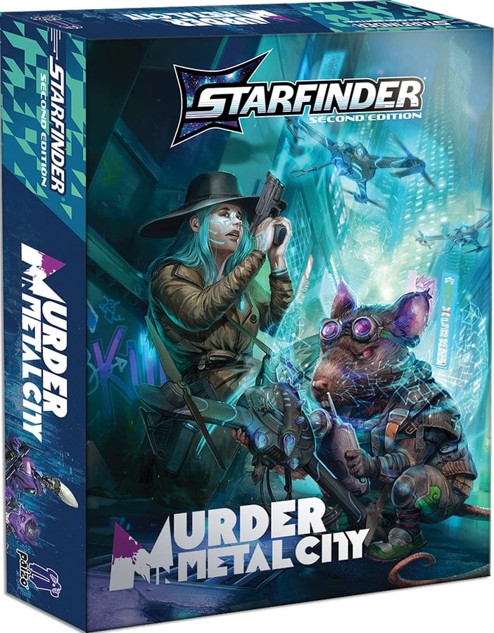 Paizo Publishing Tabletop Games > Role-Playing Games Starfinder RPG: Murder in Metal City Deluxe Adventure Boxed Set (S2) 9781640786905 PZO 24005-BX