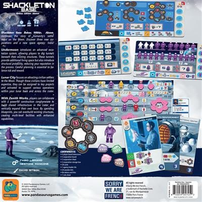 Pandasaurus Board Games > Expansions Shackleton Base: Below. Within. Above. 850059057452 PANSHACKEXP01