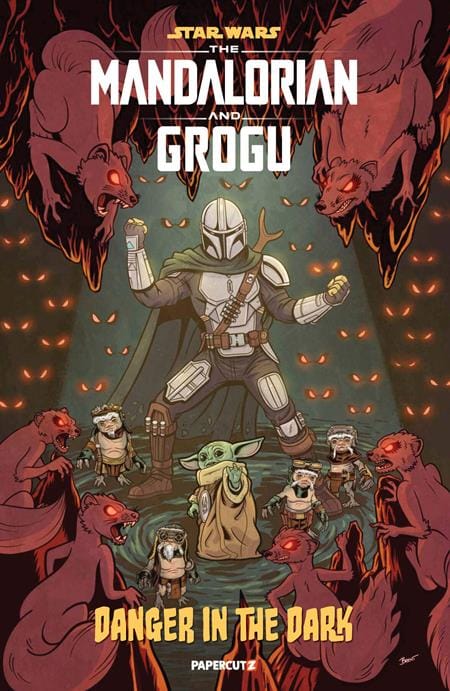 PAPERCUTZ Comic Books STAR WARS THE MANDALORIAN AND GROGU DANGER IN THE DARK (ONE-SHOT) CVR A BRENT SCHOONOVER 60396240457401011 0426PZ8384