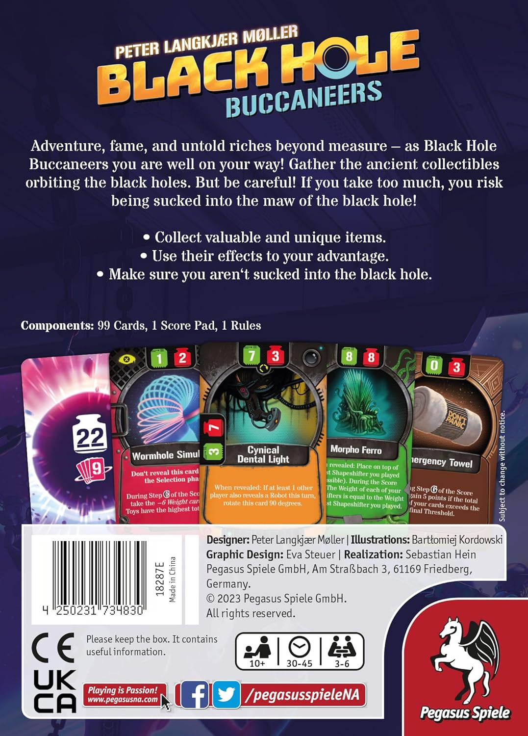 Pegasus Spiele North America Board Games > Small Box Games Black Hole Buccaneers 4250231734830 PNA 18287E
