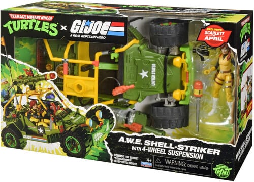 Playmates Toys Toys > Action Figures > Other Action Figures Playmates: Teenage Mutant Ninja Turtles x G.I. Joe - A.W.E. Shell-Striker 043377819264 PMTY19264