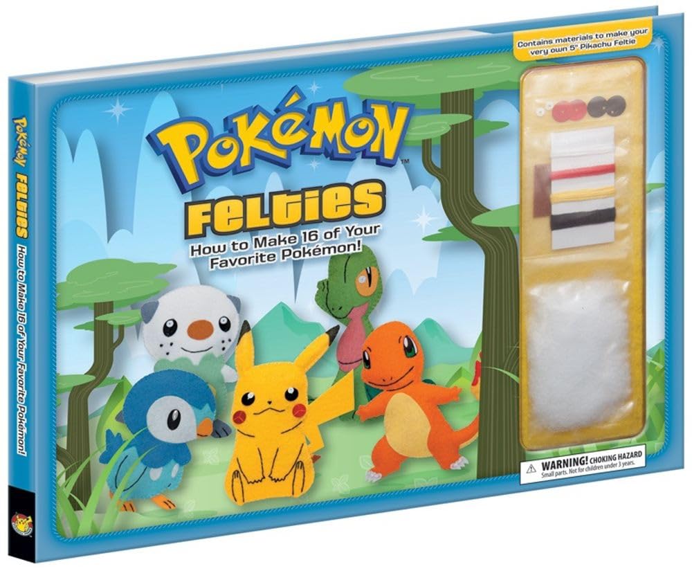 Pokemon Company Books Pokemon Felties: How to Make 16 of Your Favorite Pokemon 9781604381771 9781604381771