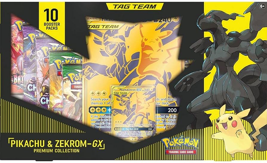 Pokemon Company Trading Card Games > Pokemon Pokemon TCG: Pikachu & Zekrom-GX Premium Collection 820650809910 PUI 290-80991