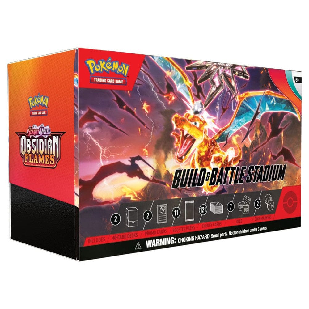 Pokemon Company Trading Card Games > Pokemon Pokemon TCG: Scarlet & Violet - Obsidian Flames Build & Battle Stadium 820650853975 PUI 186-85397