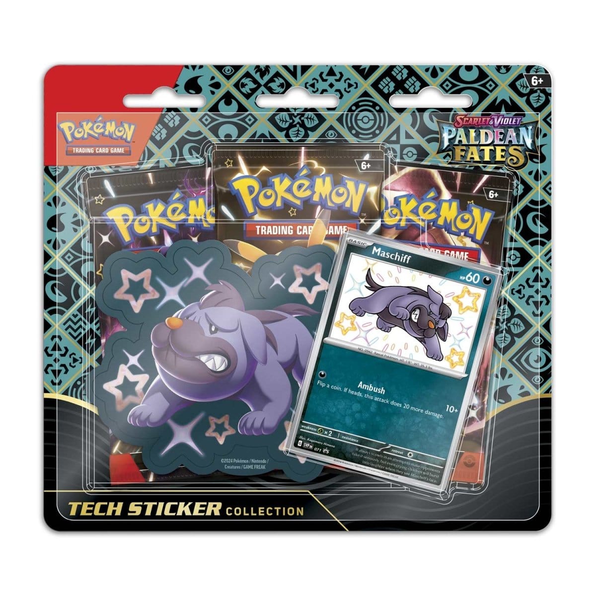 Pokemon Company Trading Card Games > Pokemon MASSCHIFF Pokémon TCG: Scarlet & Violet 4.5: Paldean Fates: Tech Sticker Collection 820650856136 PKU85613