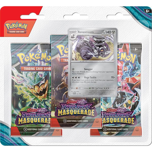 Pokemon Company Trading Card Games > Pokemon Pokemon TCG: Scarlet & Violet 06 Twilight Masquerade- 3-Booster Blister Pack 820650857836 PKU85783