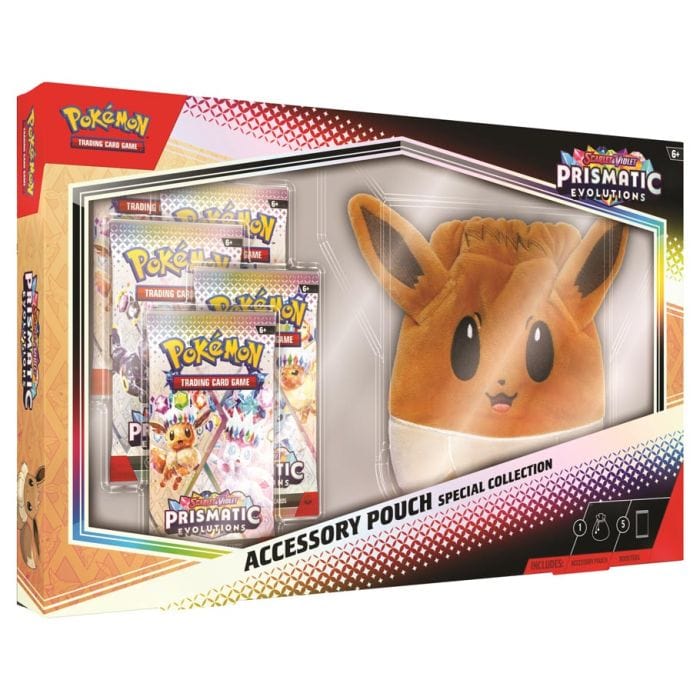 Pokemon Company Trading Card Games > Pokemon Pokémon TCG: Scarlet & Violet 8.5: Prismatic Evolutions: Accessory Pouch Special Collection 196214112551 PKU10026