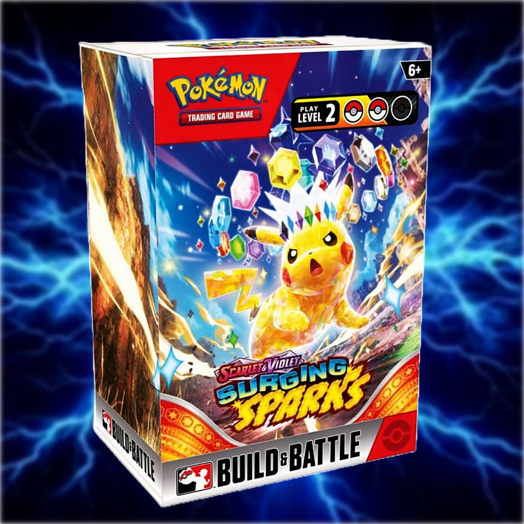 Pokemon Company Trading Card Games > Pokemon Pokémon TCG: Scarlet & Violet 8: Surging Sparks: Build & Battle Box 0820650869570 PKU86957