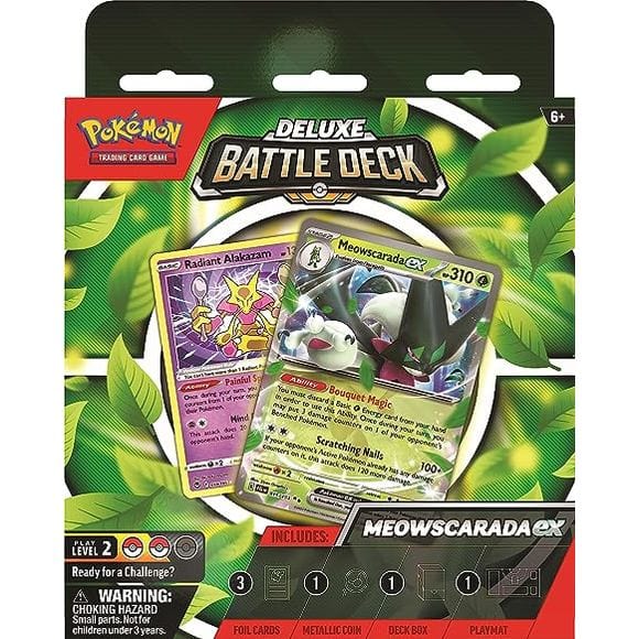 Pokemon USA Trading Card Games > Pokemon Pokemon TCG: Meowscarada ex Deluxe Battle Deck 820650852589 PUI 290-85258