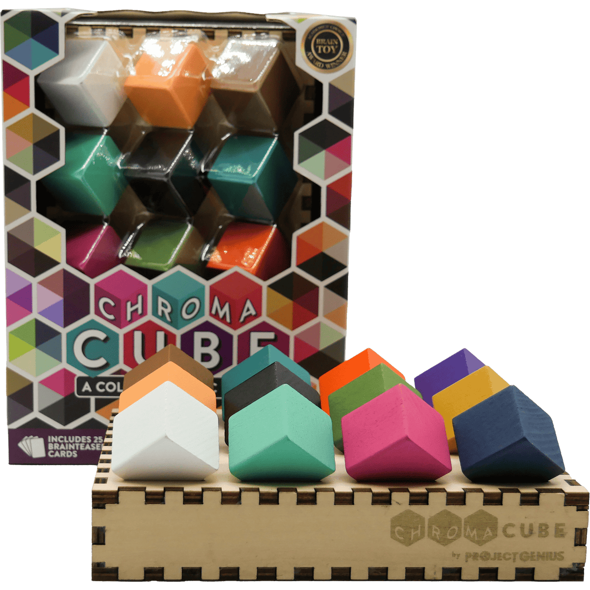 Project Genius Puzzles > Hand Puzzles Chroma Cube 856261005939 SG004