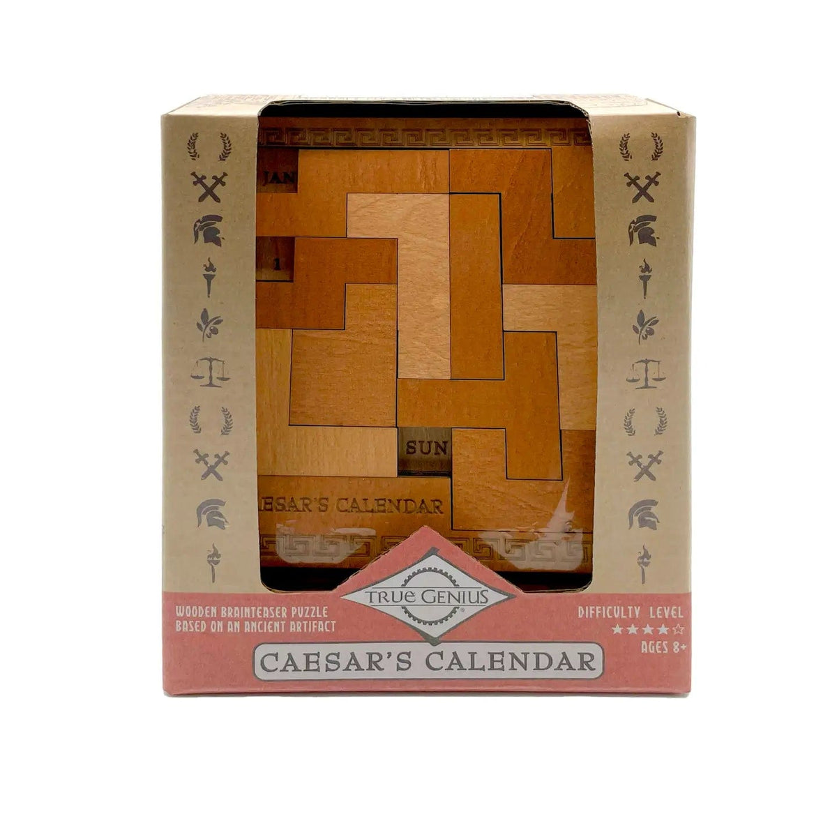 Project Genius Puzzles > Hand Puzzles True Genius Caesar's Calendar 850044215126 SKU TG444