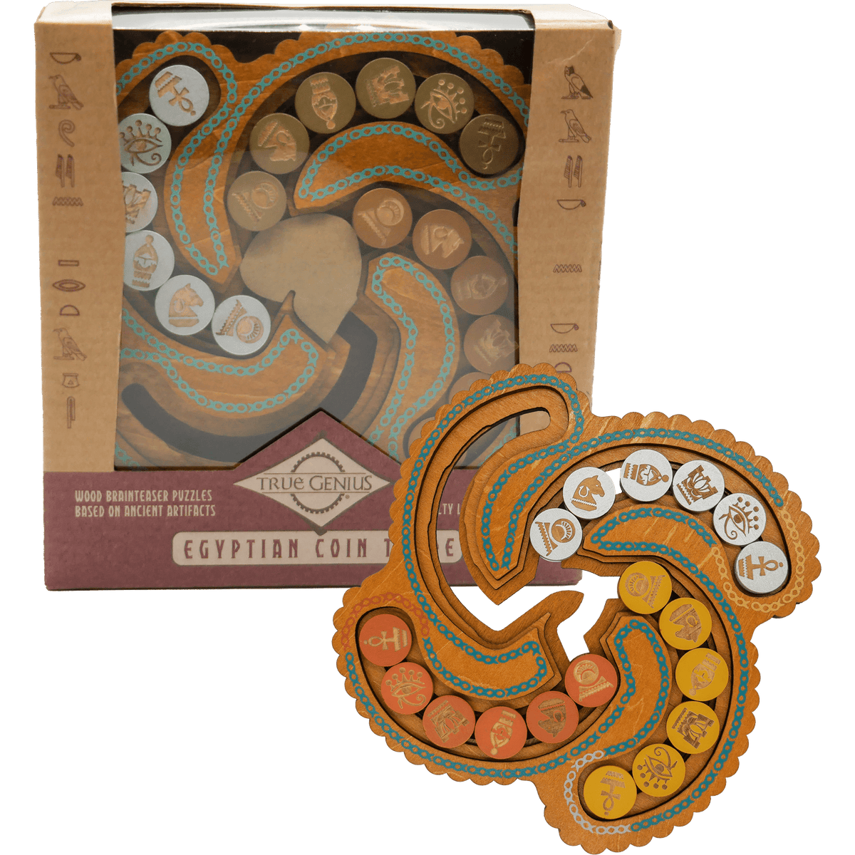 Project Genius Puzzles > Hand Puzzles True Genius: Egyptian Coin Trade 850013539857 TG436