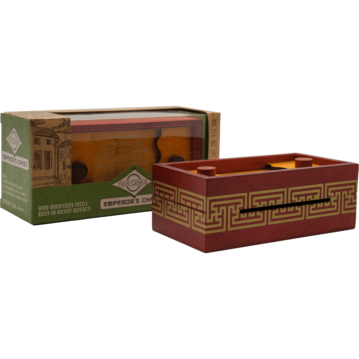 Project Genius Puzzles > Hand Puzzles True Genius: Puzzle Box - Emperor's Chest 859155006173 TG401