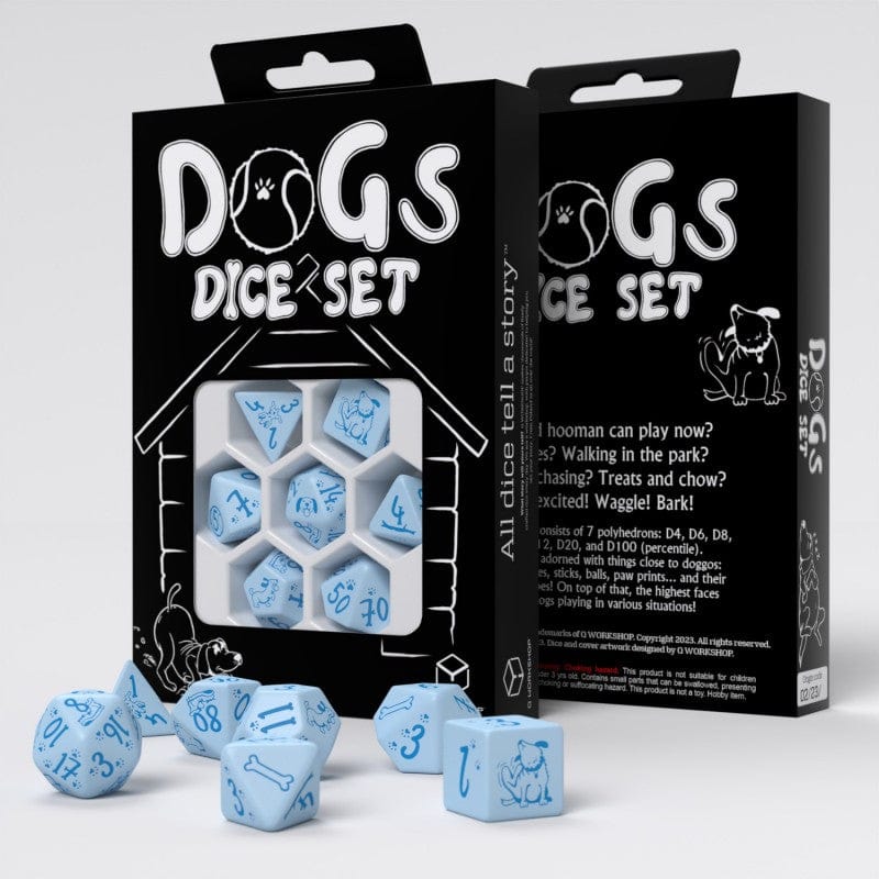 Q-Workshop Dice > Q Workshop Dogs Dice Set: Max (7) 5907699496822 QWS SDOG02