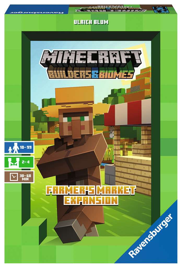 Ravensburger Board Games > Large Box Games > Expansions Minecraft: Builders & Biomes - Farmer's Market Expansion 4005556268696 RVN 26869