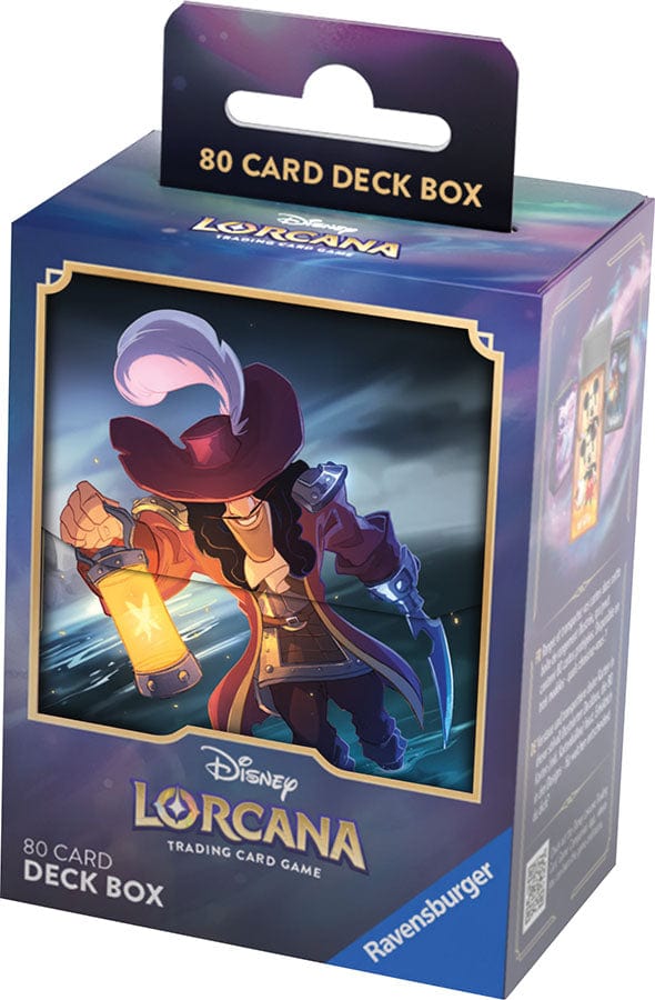 Ravensburger Game Supplies > Card Boxes Disney Lorcana TCG: The First Chapter Deck Box - Captain Hook 4050368981790 RVN 11098179