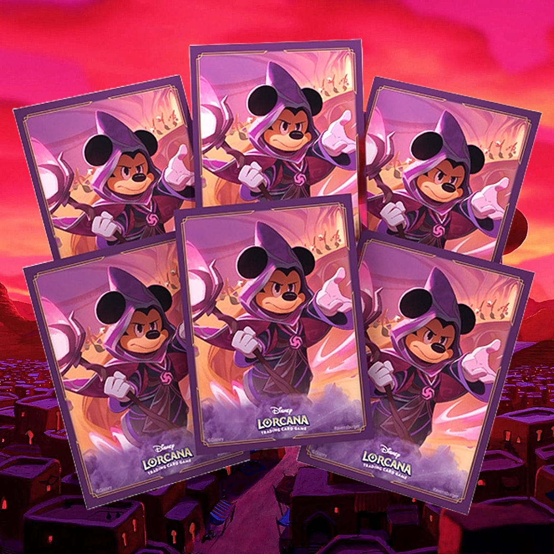 Ravensburger Trading Card Games > Disney Lorcana Card Sleeves: Disney Lorcana- Reign of Jafar- Mickey Mouse, Wayward Sorcerer (65ct) 4050368985309 RAV8530