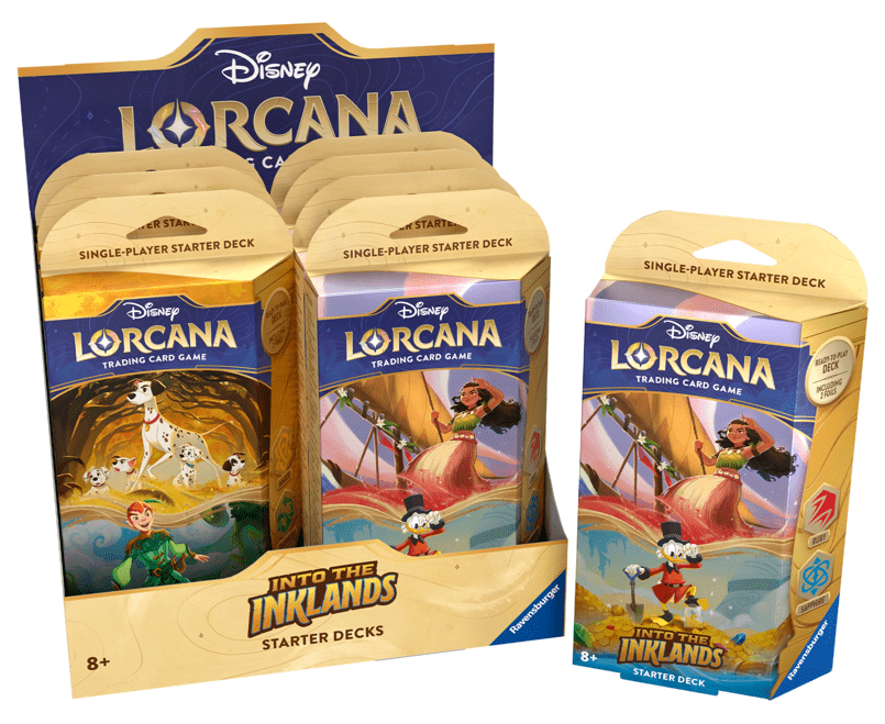 lorcana single player starter deck Disney Lorcana Into the Inklands Amber & Emerald Starter Deck