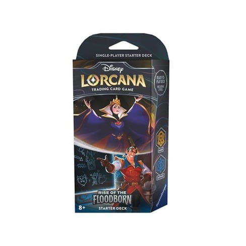 Ravensburger Trading Card Games > Disney Lorcana Disney Lorcana TCG: Rise of the Floodborn - Amber and Sapphire Starter Deck 4050368982353 RAV8264