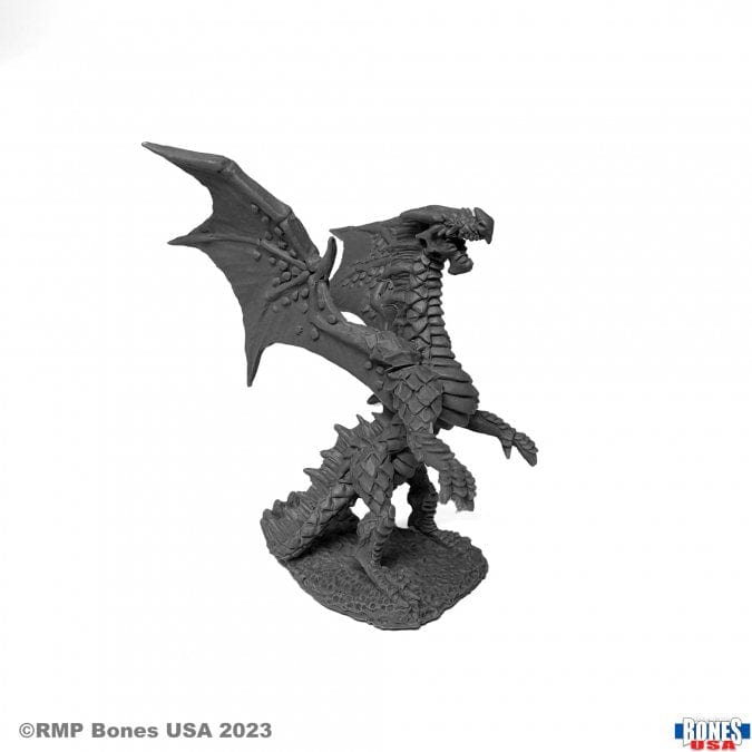 Reaper Miniatures Miniatures > Reaper Bones Black: Fire Dragon Hatchling 762486301186 30118
