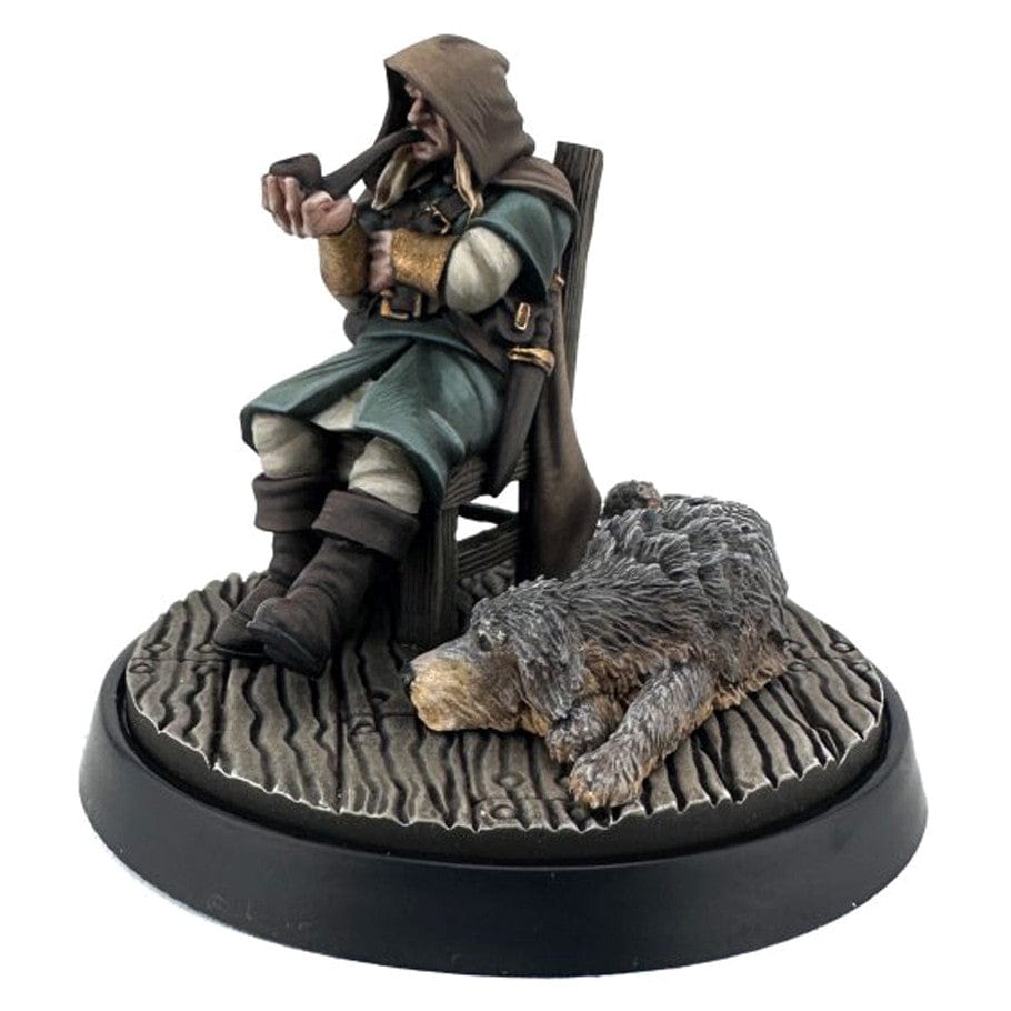Reaper Miniatures Miniatures > Reaper Reaper: Dungeon Dwellers - Mysterious Stranger and Hound 762486072062 REM07206