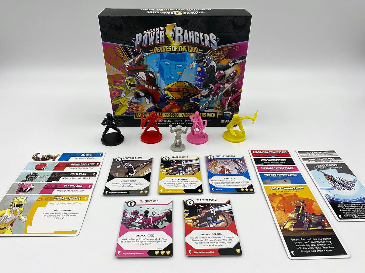Renegade Game Studios Board Games > Large Box Games Power Rangers - Heroes of the Grid: Legendary Rangers - Forever Rangers Pack 810011721661 RGS 02166