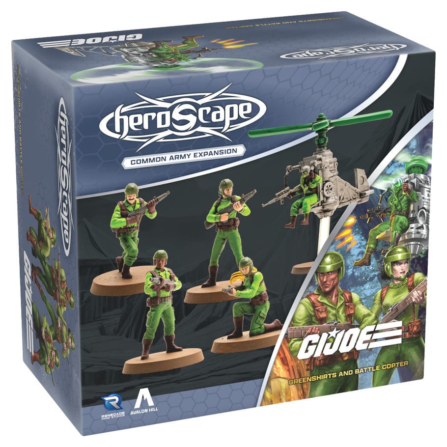 Renegade Game Studios Tabletop Games > Miniature Games > Expansions G.I. JOE Heroscape: Greenshirts and Battle Copter Army Expansion 810011728806 REN02880