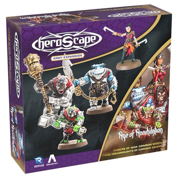Renegade Game Studios Tabletop Games > Miniature Games > Expansions Heroscape: Crimson Widow and Dreadnoughts of Caraway Cavern Army Expansion 810011728448 REN02844