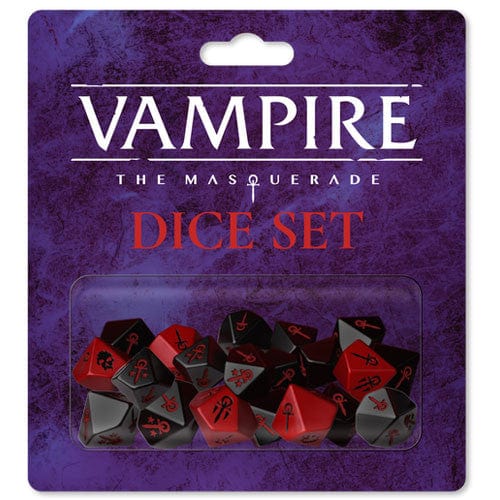 Renegade Game Studios Tabletop Games > Role-Playing Games Vampire the Masquerade RPG 5E: 5th Edition - Dice (18) 810011723115 RGS 02311